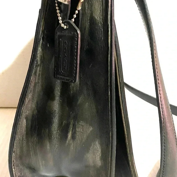 Coach vintage black gray white crossbody handbag - Picture 7 of 11